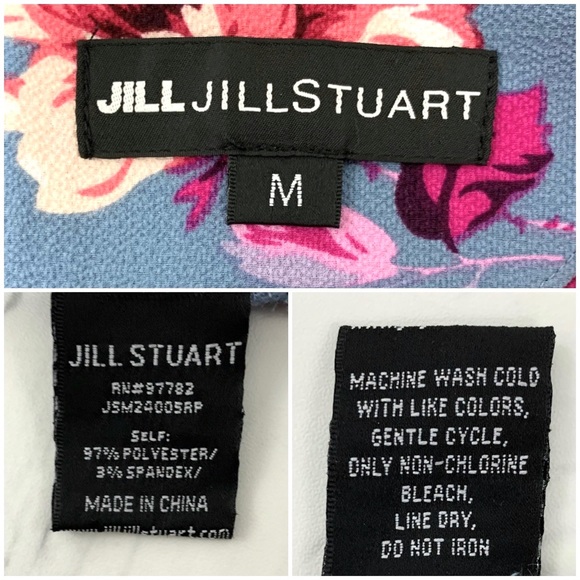 Jill Jill Stuart- Blue Floral Dress Size Med - Picture 8 of 8